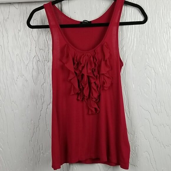 🖤 5/$20 🖤 EXPRESS.. red ruffled tank - Picture 1 of 10